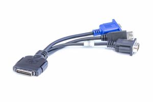 HP CABLE Local I/O diagnostic connector cable (serial, USB, video) for Blade, 409496-001